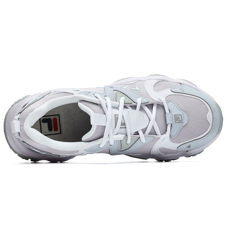 Fila Fluid 4 Cat Paw 4.0 Ткань Синтетическая кожа Спортивный Комфорт Низкий верх Стиль жизни Повседневная обувь Женская повседневная обувь FILA-Белый F12W232127FLW