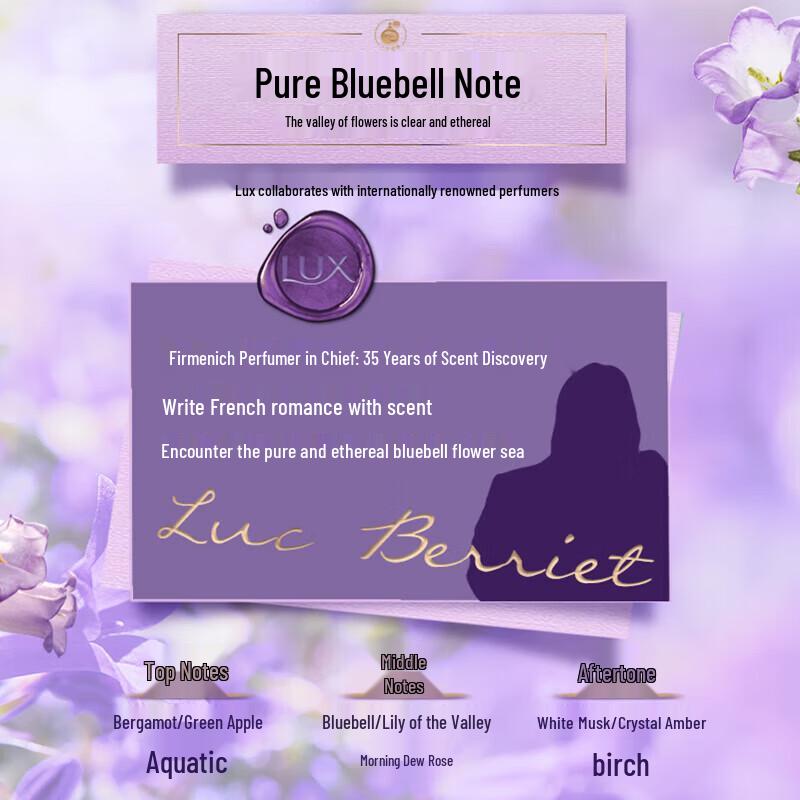 LUX Pure Blue Wind Chime Scent Essential Oil Fragrance Conditioner