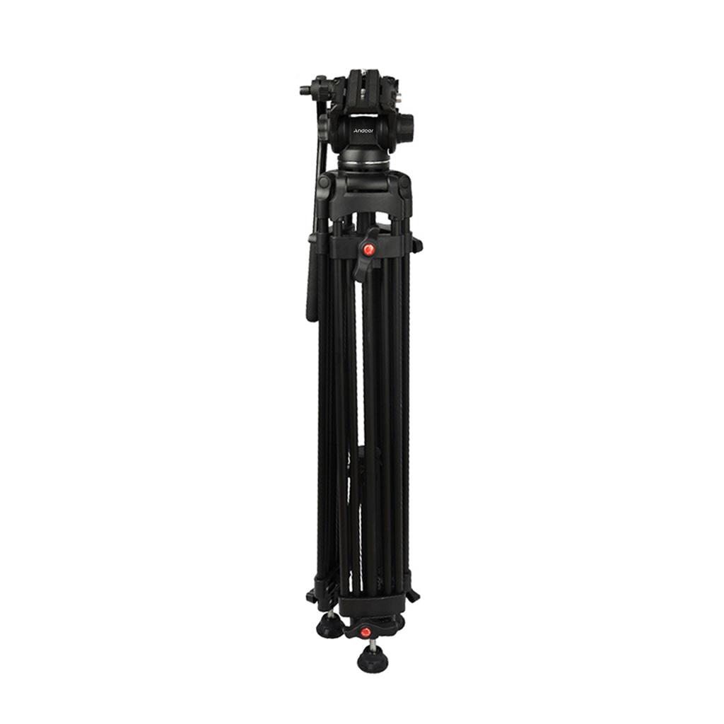 Andoer Professional Aluminum DSLR Camera Tripod Stand 1.8m/6ft 8KG Payload with 360 Degrees Panoramic