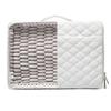 Kinmac 360 Shield Laptop Pouch, Quilted White