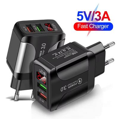 QC USB зарядное устройство для телефона 30 Вт адаптер питания 20 Вт светодиодный экран быстро заряжаемый источник для iPhone 13 12 Samsung Huawei Xiaomi