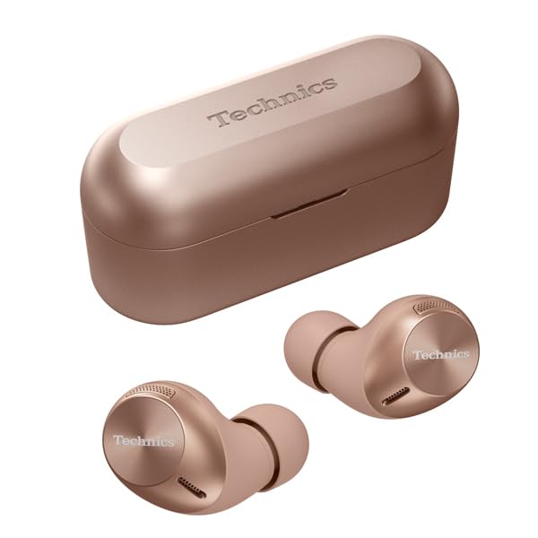 Беспроводные наушники Technics EAH-AZ40M2-N, Rose Noise Cancelling, Multipoint, IPX4, LDAC, Совместимость с приложением Audio App, Цвет: Золотой, Bluetooth, Шумоподавление, 3-фазное подключение,