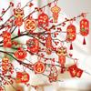 Zodiac Snake Snake Year Hanging Pendants Chinese Style Potted Plants Hanging Card  Spring Festival