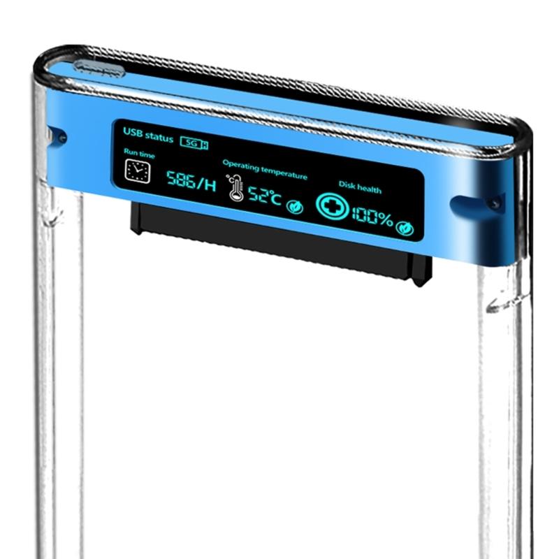 Прозрачный корпус для жесткого диска USB3.0 - SATA для 2,5-дюймового SSD