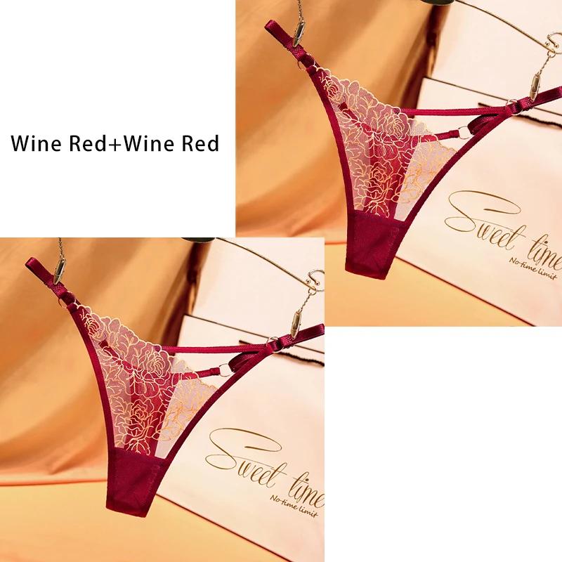 Dulasi Модные брюки-стринги с вырезом на талии и изысканной вышивкой, регулируемый пояс для женского нижнего белья 2271