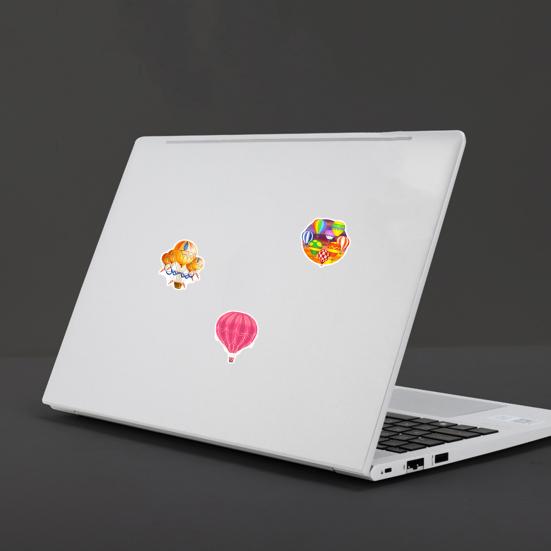 50Pcs/Set Graffiti Sticker Waterproof Phone Mark Left Air Tear-Resistant Hot Self-Adhesive Balloon Cartoon Case Handbook Decal