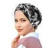 New Indian Hat Twist Knot Floral Print Muslim Women Hijab Chemo Cap Turban Bonnet Strech Femme Headwrap Scarf Hair Loss Headwear
