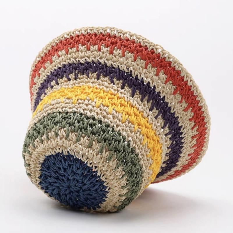 Шапочка для девочки, шляпа от солнца, детская соломенная шляпа, шляпа от солнца, разноцветная детская шляпа