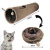 Didabotak Cat Tunnel Cat Toy Rabbit Tunnel со складными 2 прочными и долговечными деталями, изготовленными из соло, избавит от нехватки домашних животных для игр в помещении и на улице и