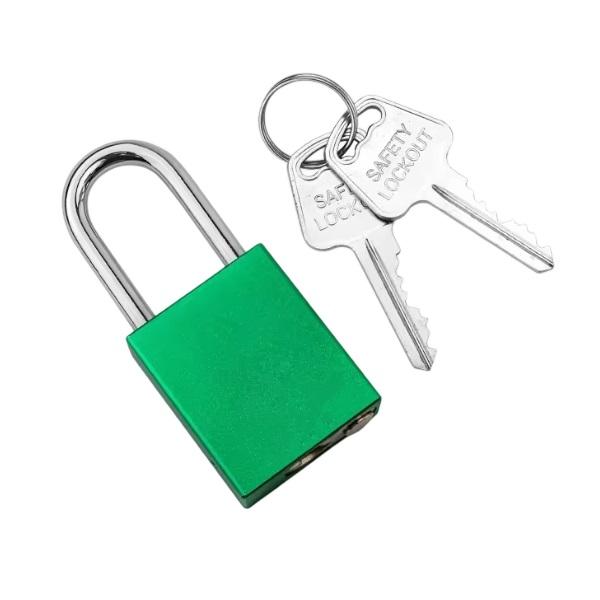 Made in China Aluminum Safety Padlock 38mm Steel Shackle Keyed Differ QLP38 Multipurpose Industrial Lock