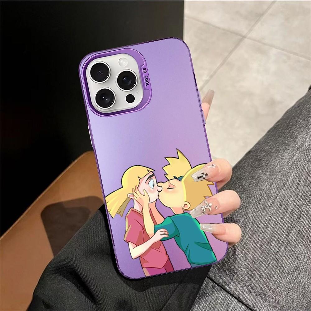 Чехол для телефона Хей Арнольд для iPhone 16 15 14 13 12 11 Pro Max X XR XSMAX 8 7 Plus Матовый Ударопрочный Задний Чехол