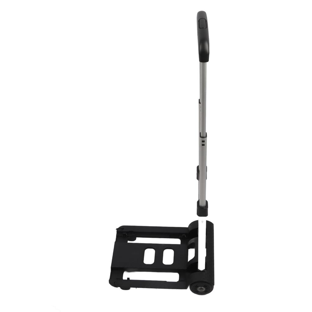 Folding Luggage Cart with 2 Wheels Small Hand Truck with Drawbar Light Duty Dolly for Moving