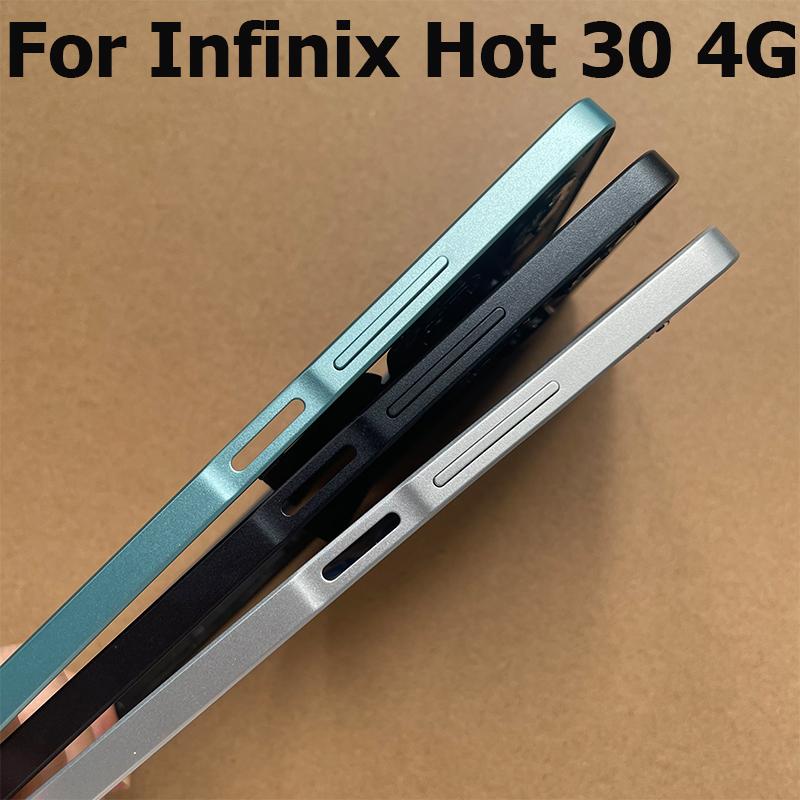 Для Infinix Hot 30 4G Средняя рамка Передняя рамка Задний корпус LCD Держатель Задняя панель Шасси X6831