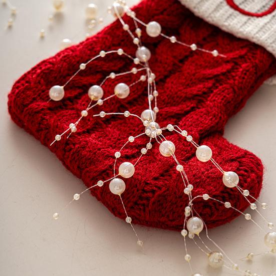 Christmas Tree Pendant DIY Hanging Ornament Festive Atmosphere Bead Strings for Xmas Tree Decoration Party Decor