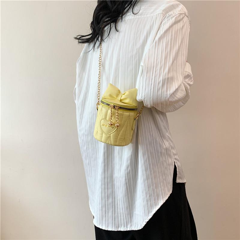 Новая простая и нишевая дизайнерская сумка-цепочка в корейском стиле, модная маленькая женская сумка-ведро, индивидуальная и красивая