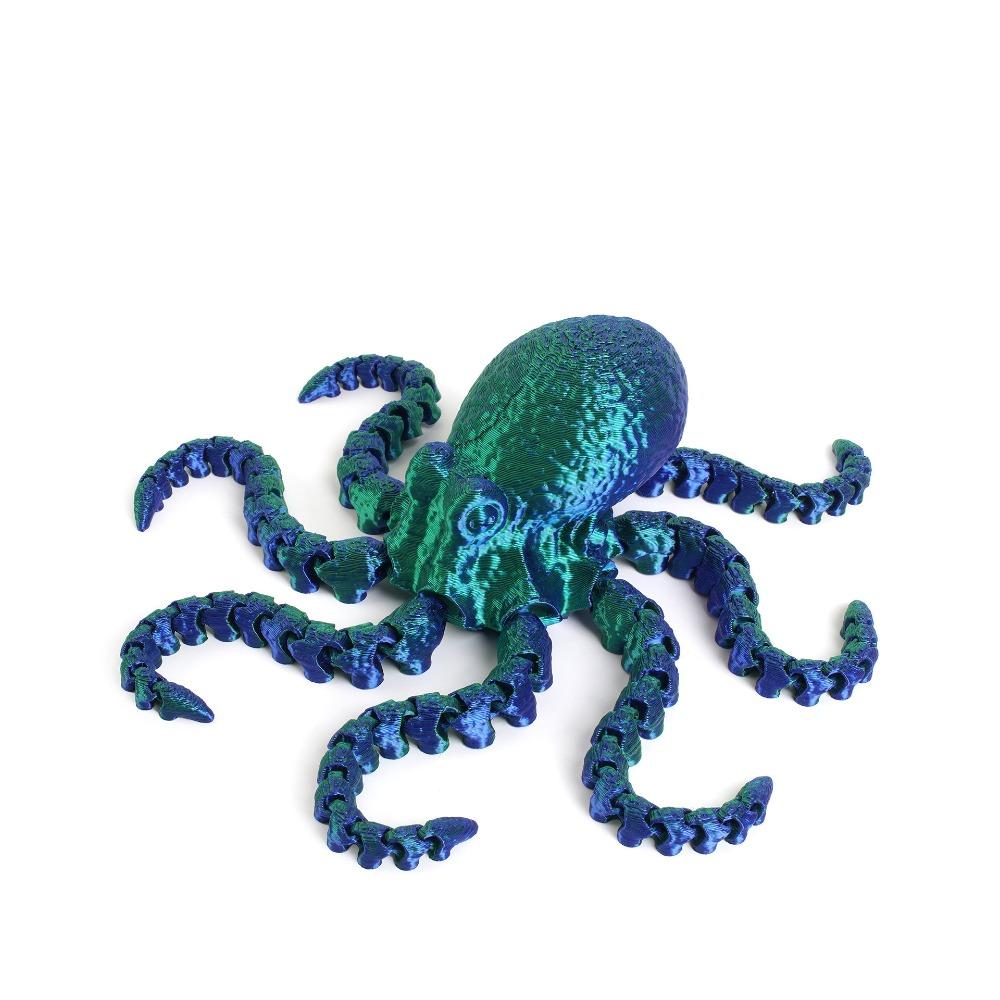 PLA 3D Printed Chameleon Model Multicolor Multi-jointed Chameleon Action Figure Movable Articulated Animal Figurine