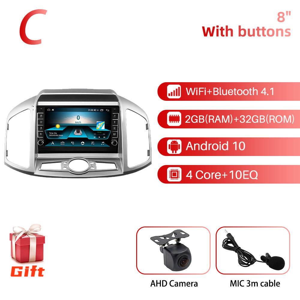 2 Din Android Car Radio для Chevrolet Captiva 2012-2017 9" стерео приемник GPS Bluetooth-совместимая навигация Мультимедийный проигрыватель
