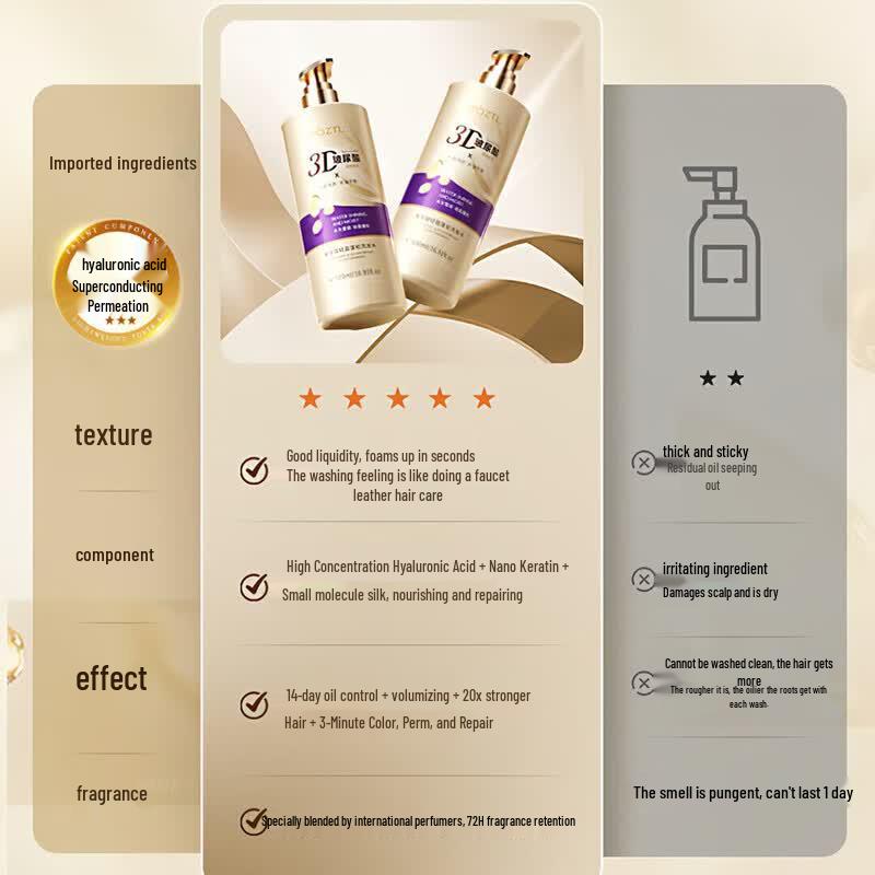 Bo Zi Ting Lan Hyaluronic Acid Oil Control Shampoo