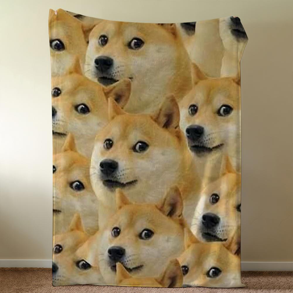Плед-покрывало Супер Уютный Плюшевый Гостиная Диван Cheems Doge Диван Смешной Детский Подарки на День Рождения