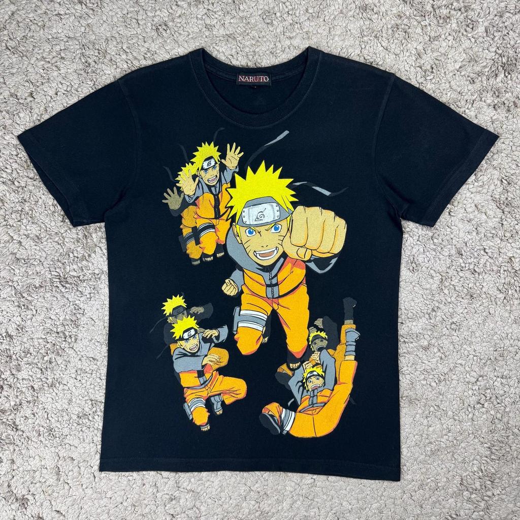 Vintage Anime Naruto Uzumaki The Shadow Clone Jutsu T-Shirt SIZE M/ Anime tees/ Japan Anime/ Rare