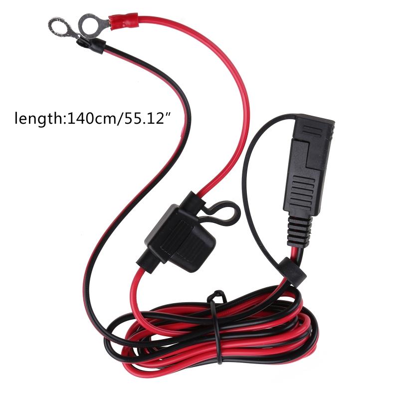140 см 16 AWG SAE на O-образное кольцо Разъем гнезда шнура Адаптер кабеля Зарядка аккумулятора