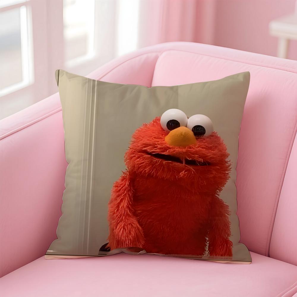 EElmo Cushion Cover Pillow Case Soft Friendly Fabric Concealed Zipper