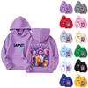 Children's Hooded Gradient Printed Long Sleeved Sweatshirt Loose  Sweatshirt  Sweatshirt
