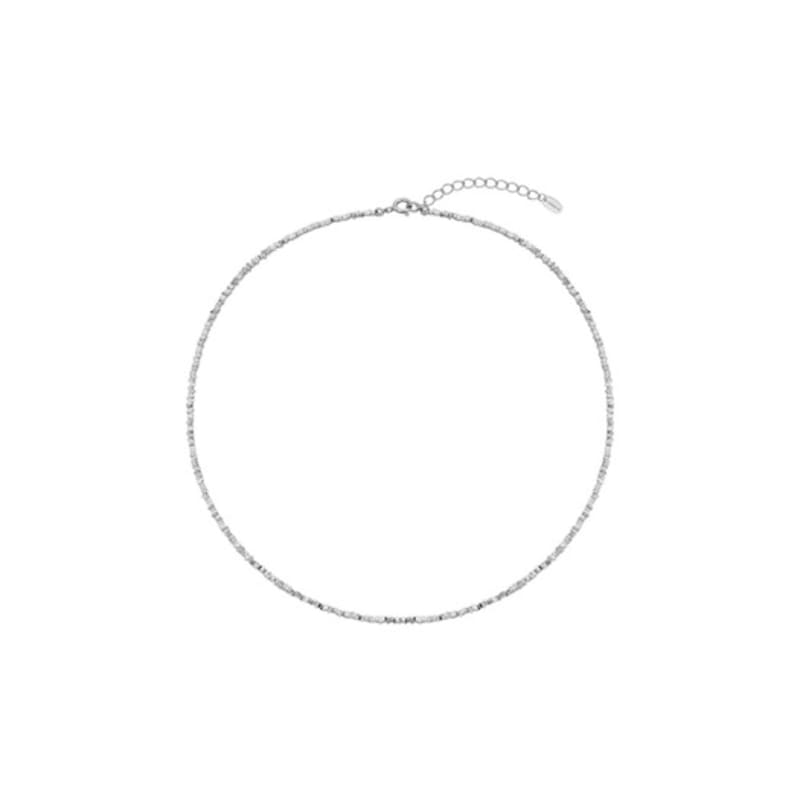 NORMALLEE [Silver 925] Glitter Pebble Necklace
