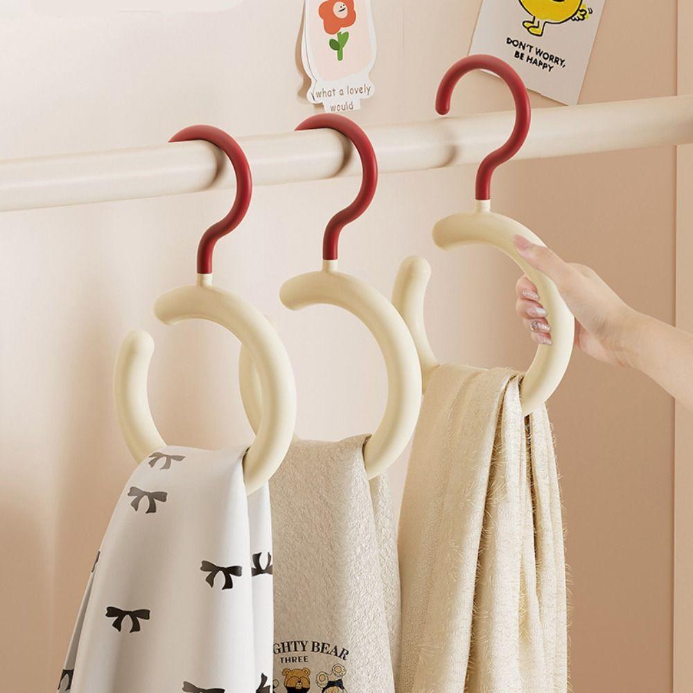 Круглое кольцо-вешалка для одежды, крючок для хранения одежды, многоцелевая круглая вешалка для шарфов и галстуков, дом