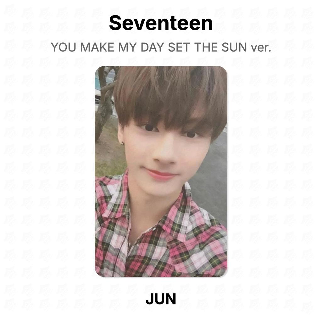 Seventeen ТЫ ДЕЛАЕШЬ МОЙ ДЕНЬ НАБОР СОЛНЦЕ версия. Официальная фотокарта