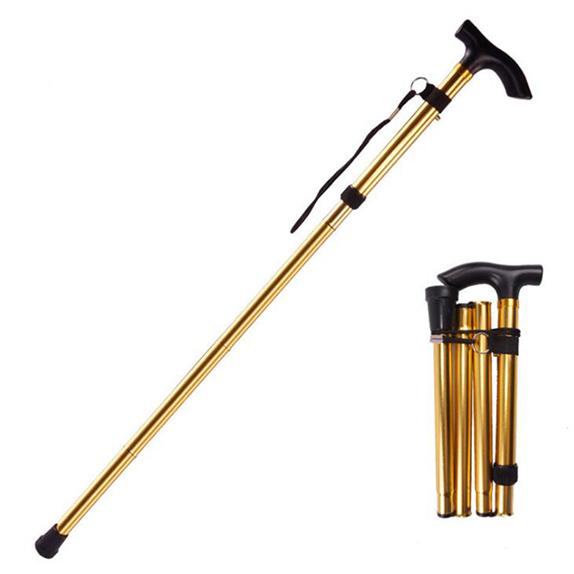 Elderly Walking Stick Outdoor Mountaineering Folding Telescopic Cane Walking Stick
