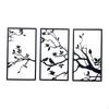 3 Pieces Art Wall Decor Modern Ornament Decorative Hanging Sculpture for Hallway Study
