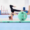 VEVOR Inflatable Gymnastics Air Mat with Air Barrel 3m Training Mats, 10 cm Thick Sturdy Tumble Track with Electric Pump