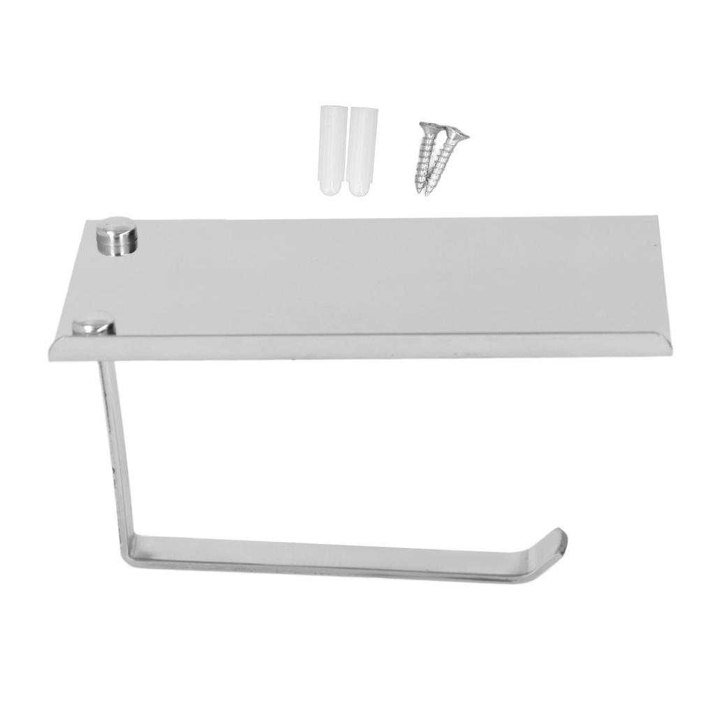 Держатель для бумажных полотенец из нержавеющей стали, без перфорации, двойного назначения, диспенсер для туалетной бумаги для дома, ванной комнаты K6 304