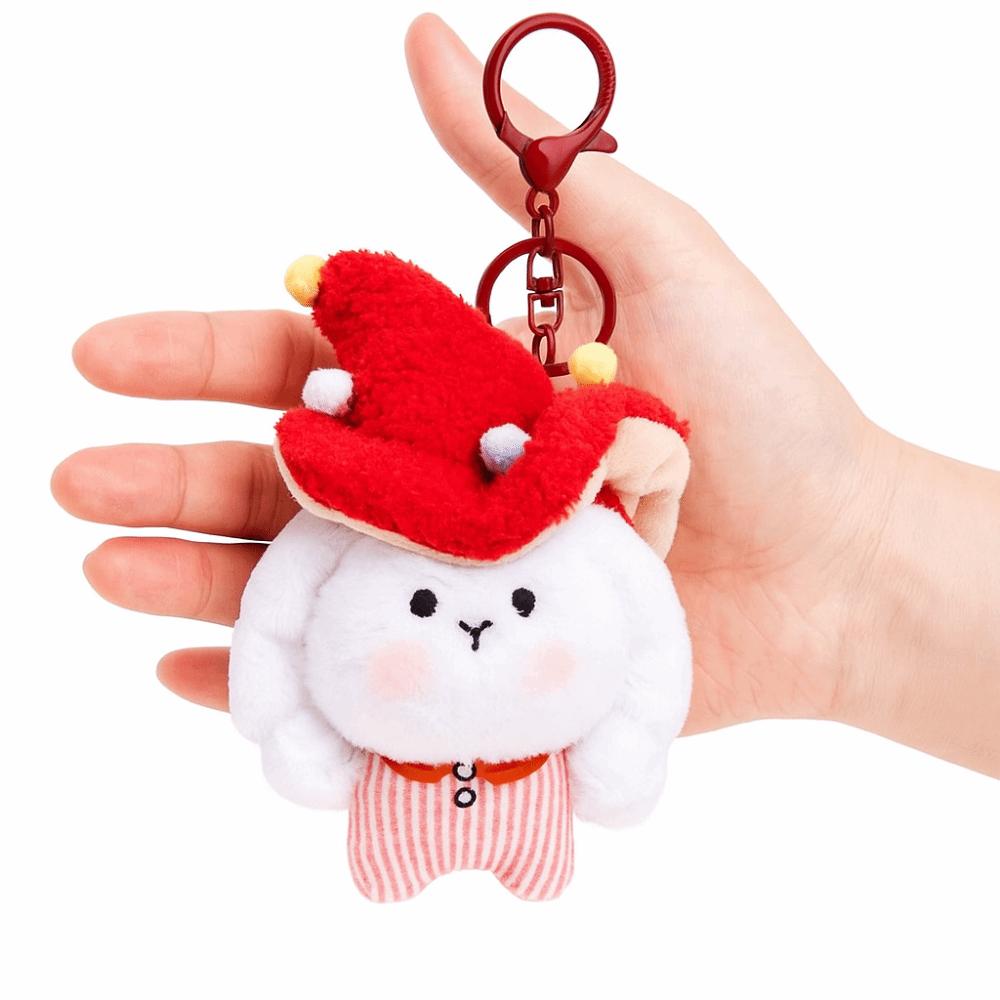 Fluffy Mushroom Bag Pendant PP Cotton Rabbit Elf Keychain Mushroom Rabbit Elf Charm Home Decor