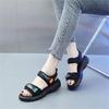 Спортивные сандалии в студенческом стиле женские лето 2025 новые удобные на плоской подошве студенческие повседневные с мягкой подошвой на липучке пляжная обувь