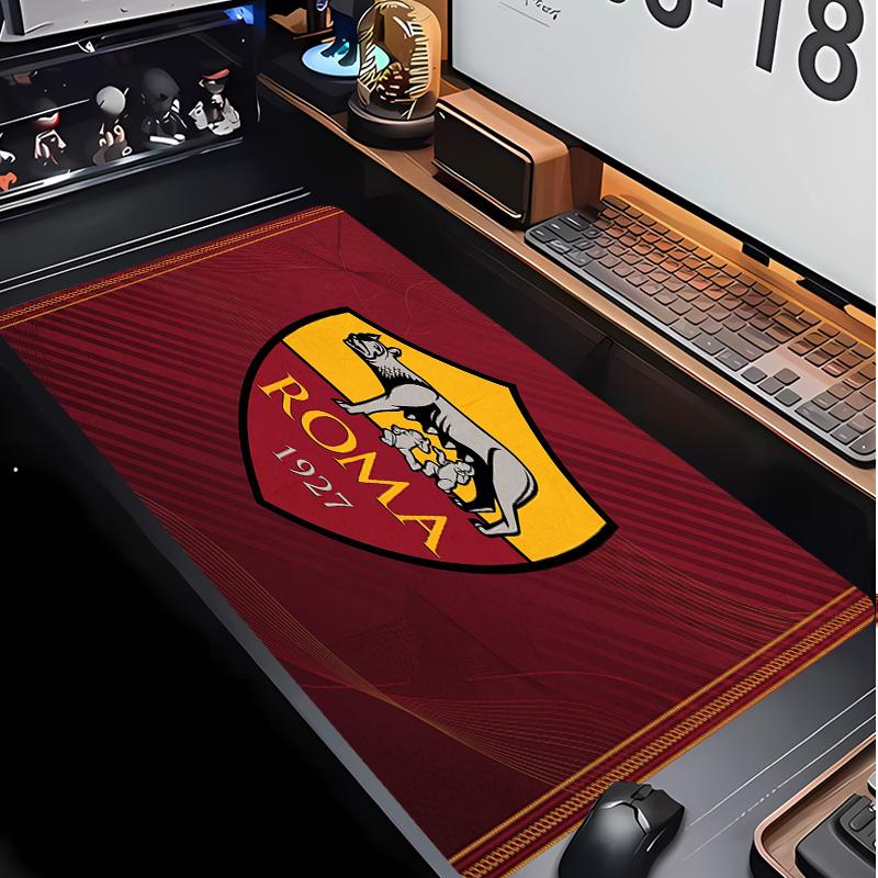 AS Roma Football Pattern Mouse Pad Non?Slip Rubber Base Gaming Mousepad For Desk Office Home