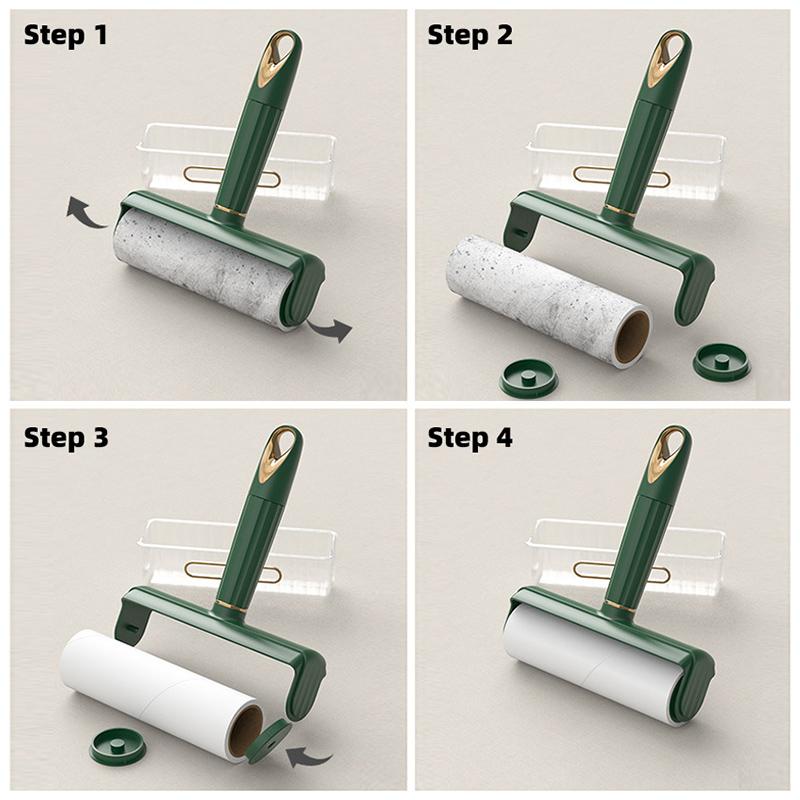 Устройство для прилипания волос Портативное бытовое устройство для удаления шерсти и комков из рулонной бумаги барабанного типа Разрывное расширяющееся устройство для прилипания шерсти домашних животных