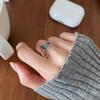 Xiaomi 100% твердые кольца из стерлингового серебра 925 пробы с синим камнем для женщин, простые модные ретро-Anillos, подарки для вечеринок, аксессуары