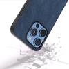 For iPhone 16 Pro Case Black Frame PU+PC+TPU Hybrid Phone Cover