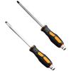 2pcs Professional High Strength Screwdriver With Striking Through Design for Stucked Screws, Mechanical Tasks