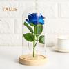 Искусственные цветы розы Вечная роза со светодиодной подсветкой Реалистично выглядящая имитация цветка розы на батарейках Подарки на праздники