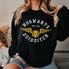 New Arrival Women's Crew Neck Sweatshirt Letter Print Round Neck Pullover Hoodie HOGWARTS EST.1092 Fashionable Streetwear