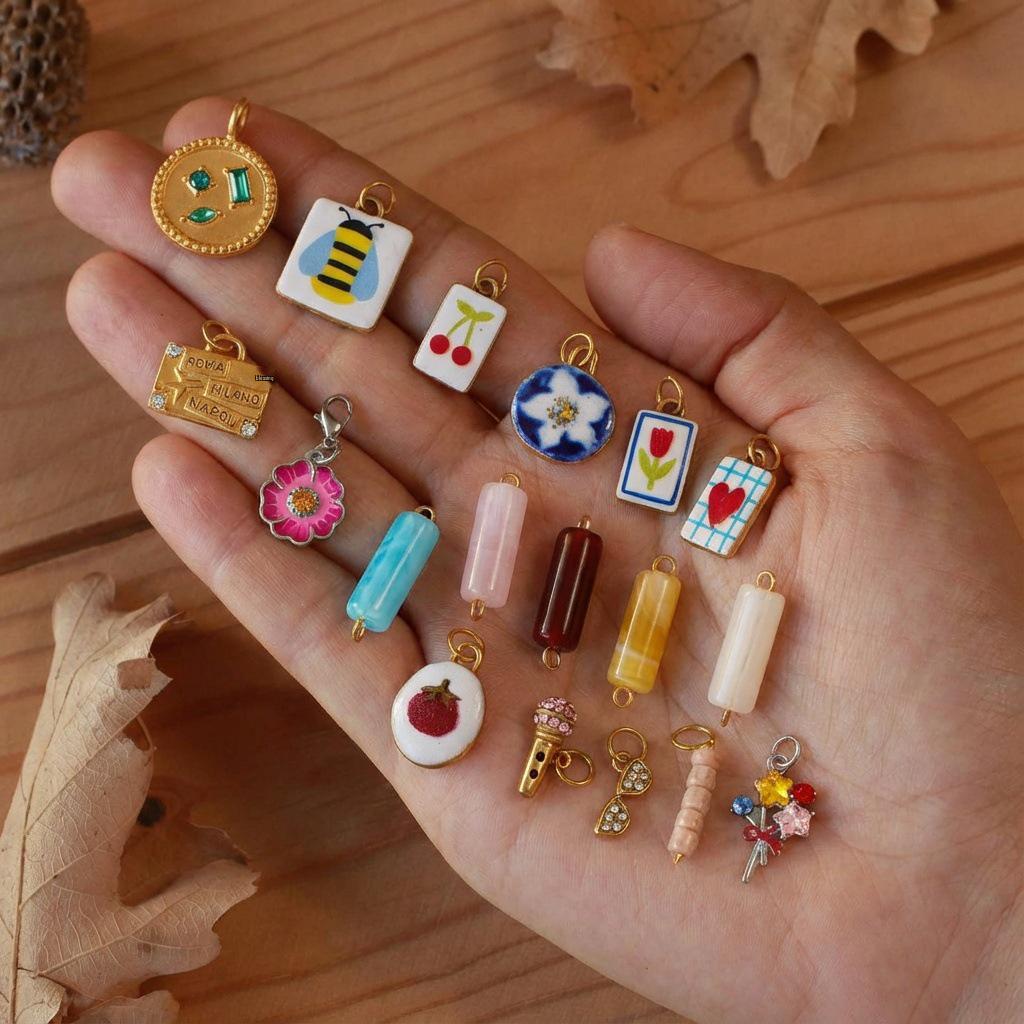Подвеска-пчела с медом из нержавеющей стали 18K Gold - Аксессуар для DIY