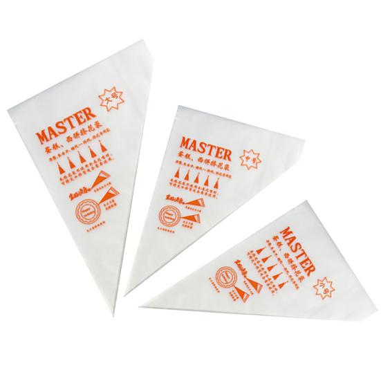 100pcs Disposable Pastry Bags Icing Piping Fondant Cake Cream Tip Baking Tools