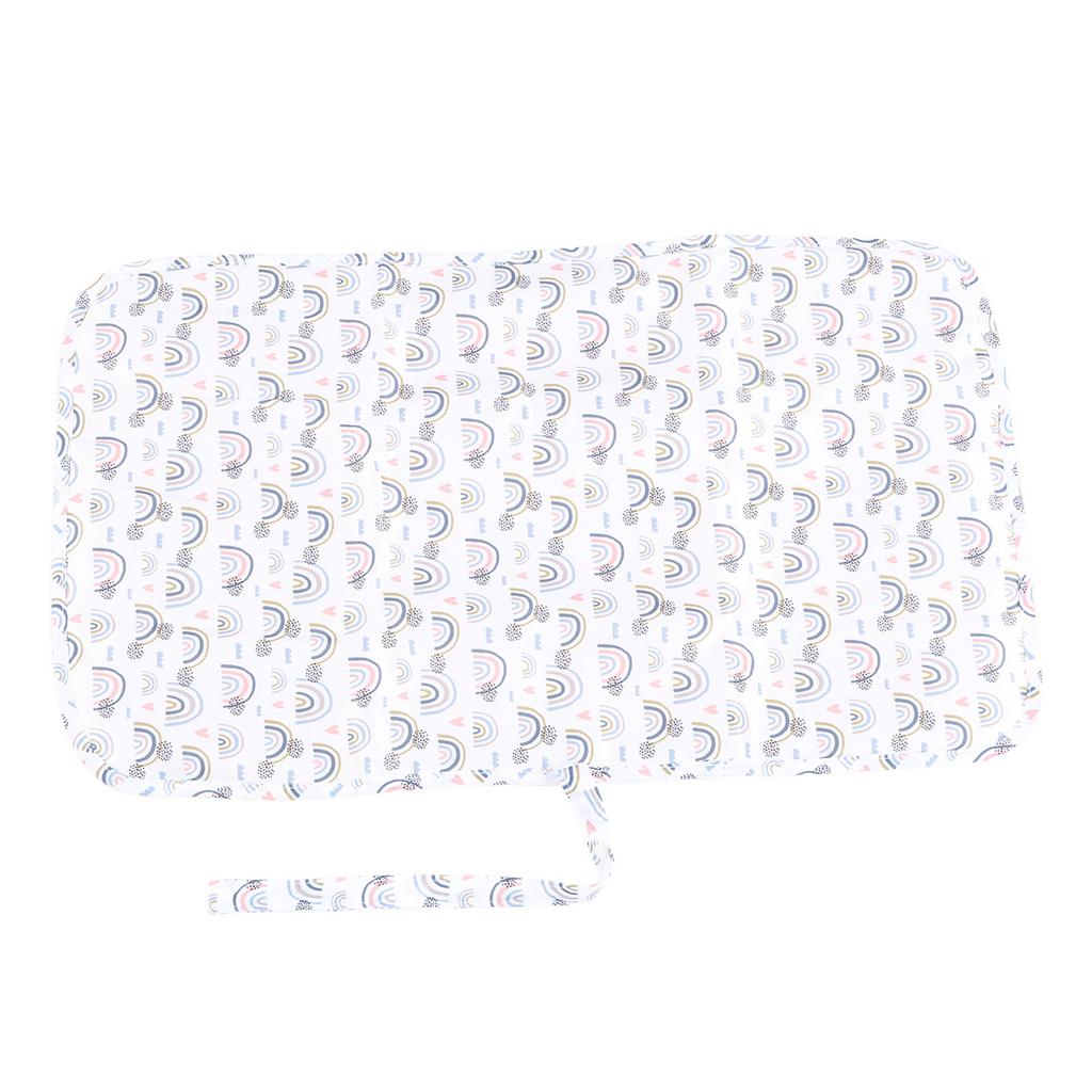 Diaper Changing Pad Waterproof Foldable Portable Nylon Baby Changing Mat for Home Car Outdoor White