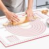 Силиконовый коврик для выпечки Extra Thick Non Stick с разметкой, кухонный коврик для раскатки теста, мастики