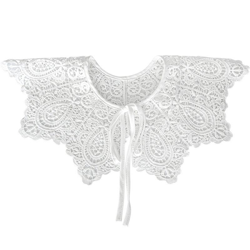 Female Cloud Shoulder Ming System False Collar Small Shawl\t Lace Shawl Peplum Openwork Collar Girl'S Accessory Hanfu