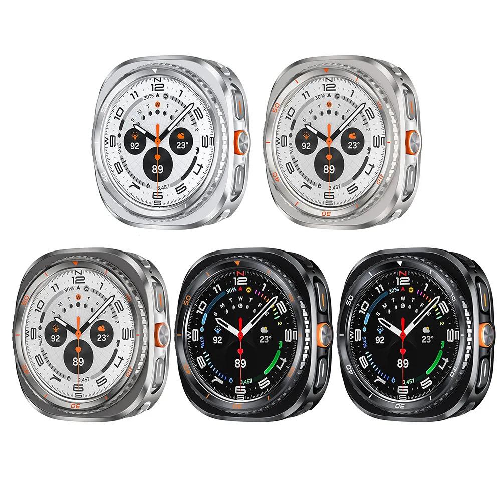 Металлический чехол из сплава для Samsung Galaxy Watch Ultra2 2025 Аксессуары Защитный бампер Накладка для Galaxy Ultra Watch 2024 47 мм