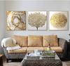 Abstract Gold Foil Painting Big Tree Poster Wall Art Canvas Printing Modern Painting Living Room Hotel Home Decoration Picture